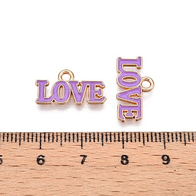 Valentine's Day Theme Alloy Enamel Pendants ENAM-T020-50D-06-1