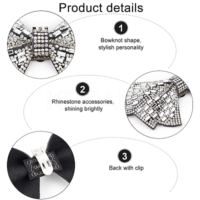 Rhinestone Bowknot Shoe Decoration FIND-FG0002-01-1