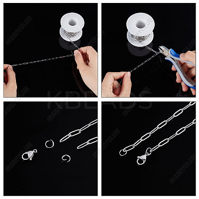 DIY Chain Bracelet Necklace Making Kit DIY-SC0021-33P-1