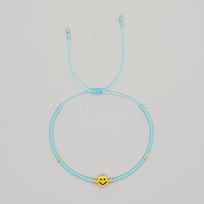 Bohemian Glass Seed Beads Braided Bead Bracelets JT0778-3-1