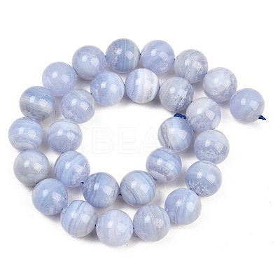 Natural Blue Lace Agate Beads Strands G-D106-A01-14mm-A-1