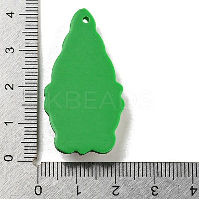 Saint Patrick's Day Handmade Polymer Clay Pendants CLAY-E008-02C-1