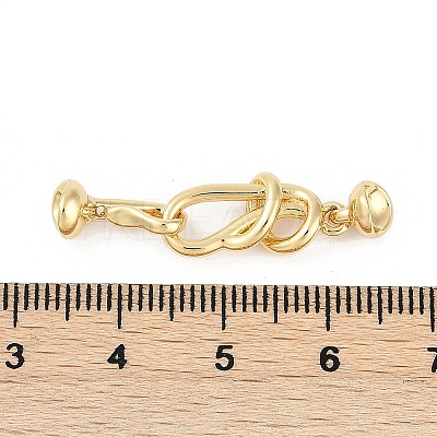 Brass Hook and S-Hook Clasps KK-U043-19G-1