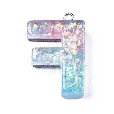 Transparent Epoxy Resin Pendants LS-CRES-S364-002F-1