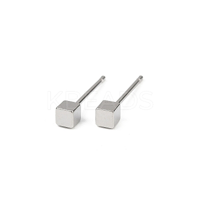 Brass Stud Earrings for Women EJEW-G441-05A-P-1