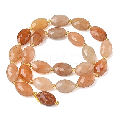 Natural Red Aventurine Beads Strands G-A295-A04-01-1