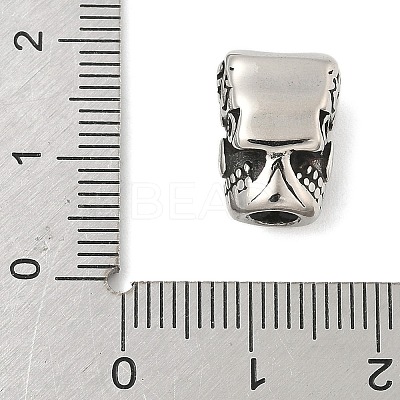 304 Stainless Steel European Beads STAS-S183-05C-AS-1