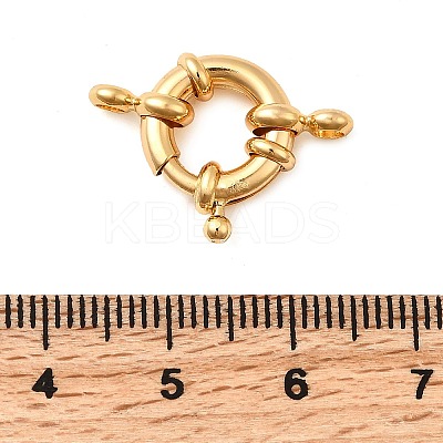 Brass Spring Ring Clasps LS-KK-D407-01G-C-1