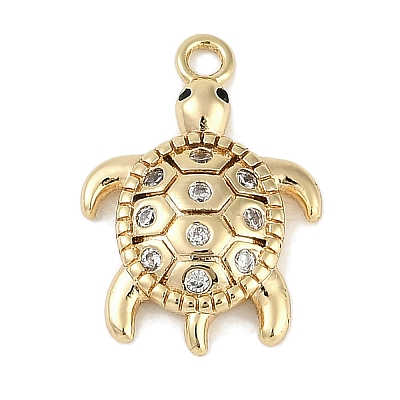 Brass Micro Pave Cubic Zirconia Pendants KK-I719-33G-1