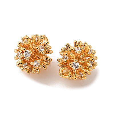 Brass Micro Pave Cubic Zirconia Pendants KK-K382-50G-1