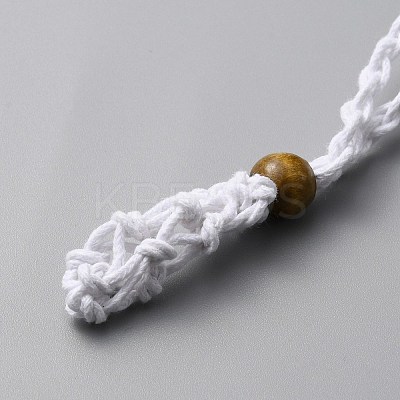Braided Cotton Thread Cords Macrame Pouch Necklace Making FIND-WH0032-56B-01-1