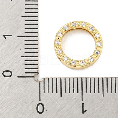 Brass Micro Pave Clear Cubic Zirconia Beads Frame LS-KK-P277-58A-G-1