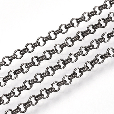 Soldered Brass Coated Iron Rolo Chains CH-S125-08B-B-1