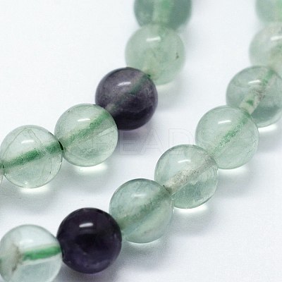 Natural Fluorite Beads Strands G-I199-12-10mm-1
