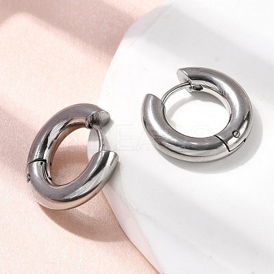 316F Stainless Steel Hoop Earrings EJEW-D341-01C-P-1