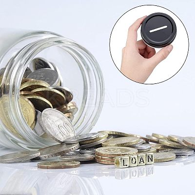 Tinplate Coin Slot Bank Lids FIND-FG0001-06-1