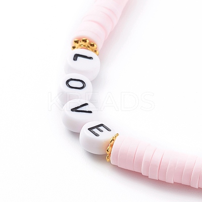 Polymer Clay Heishi Beaded Mobile Straps HJEW-JM00464-04-1