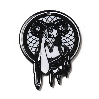 Printed Acrylic Pendants MACR-G059-10B-1