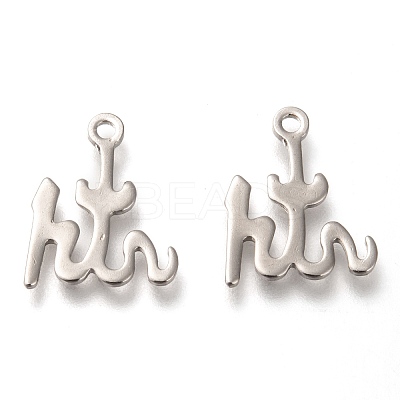 Non-Tarnish 304 Stainless Steel Pendants STAS-P266-10P-1