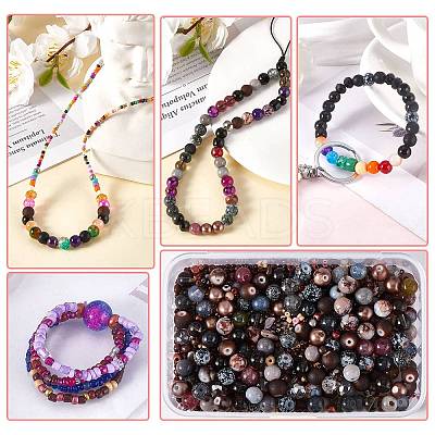 2 Bag Glass Round Beads Set JX547L-1