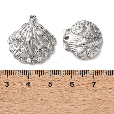 10Pcs 304 Stainless Steel Pendants STAS-P426-03P-1