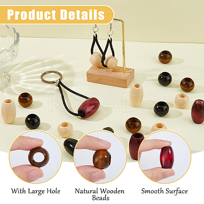 Wooden Beads WOOD-HS0001-02-1