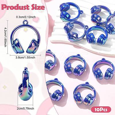 UV Plating Opaque Acrylic Pendants SACR-FZC0001-001F-1