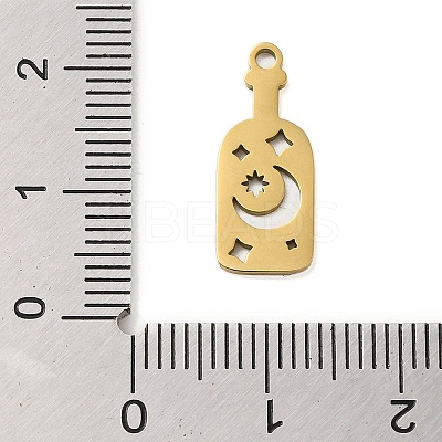 304 Stainless Steel Pendants STAS-S123-03G-03-1
