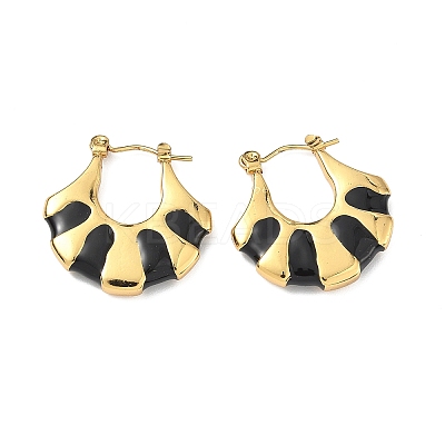 304 Stainless Steel Hoop Earrings EJEW-S267-02G-A-1