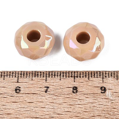 Opaque Acrylic European Beads OACR-E033-23M-1