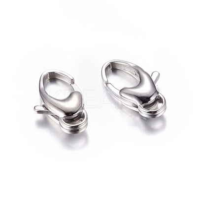 Tarnish Resistant 316 Surgical Stainless Steel Lobster Claw Clasps STAS-H006-1