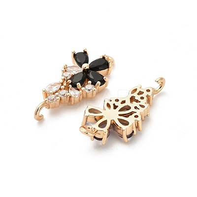 Glass Connector Charms KK-M314-20KCG-1