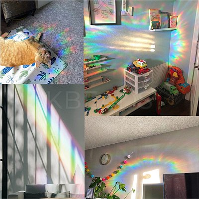 Waterproof PVC Colored Laser Stained Window Film Adhesive Stickers DIY-WH0256-032-1