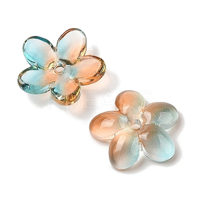Transparent Spray Paint Glass Beads GLAA-Z011-07I-1