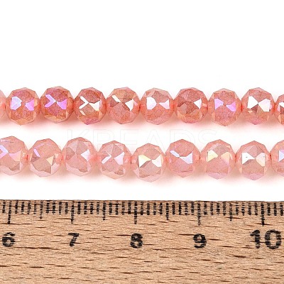 Anti-Tarnish Electroplate Glass Beads Strands GLAA-N064-6mm-04-1