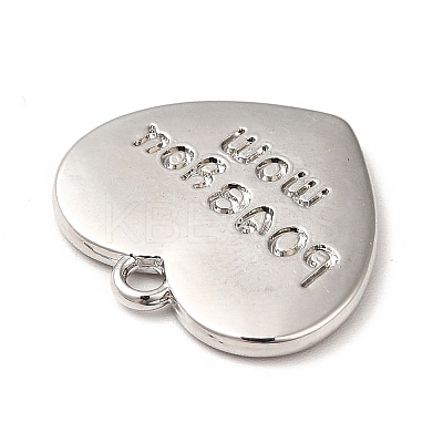 Mother's Day Rack Plating Alloy Pendants PALLOY-K256-23P-1