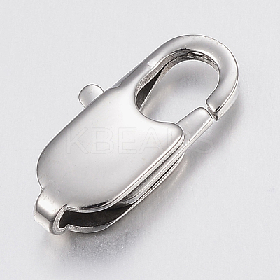 Tarnish Resistant 304 Stainless Steel Lobster Claw Clasps STAS-K167-05P-1