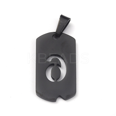 Ion Plating(IP) 304 Stainless Steel Pendants STAS-O127-E06-1