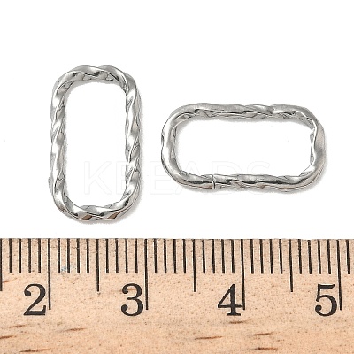304 Stainless Steel Twisted Linking Rings STAS-L300-006B-P-1