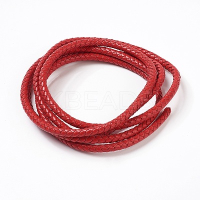 Braided Leather Cord with Core WL-F009-B03-6mm-1