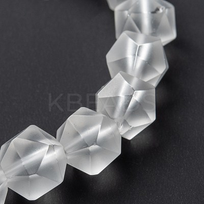 Frosted Glass Beads Stretch Bracelets BJEW-I296-10D-01-1