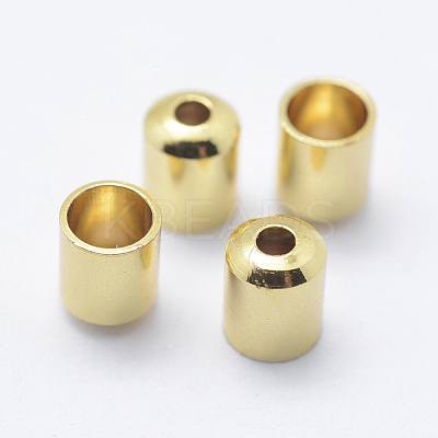 Brass Cord Ends KK-K206-05G-1