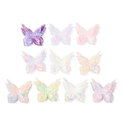 Luminous Transparent Resin Cabochons CRES-L045-04-1