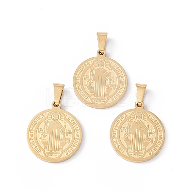 Ion Plating(IP) 304 Stainless Steel Pendants STAS-C057-01G-1