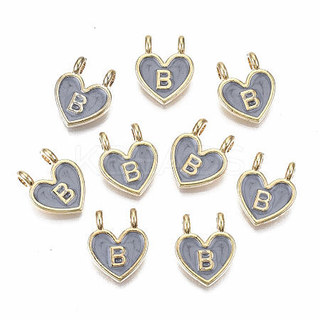 Alloy Enamel Charms ENAM-T012-02B-RS-1