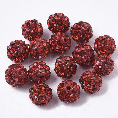 Pave Disco Ball Beads RB-T017-02-17-1