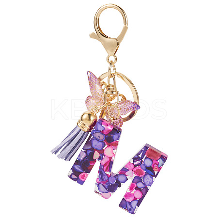 Resin Butterfly Pendant Keychains KEYC-TAC0034-03M-1