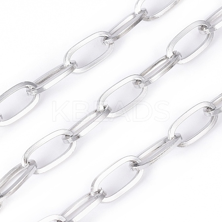 Non-Tarnish 3.28 Feet 304 Stainless Steel Cable Chains X-CHS-G011-13P-05-1