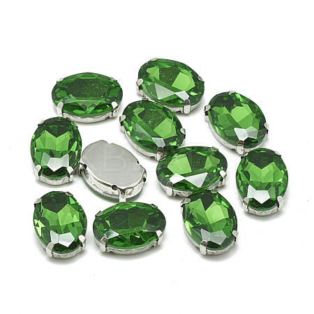 Sew on Rhinestone RGLA-T091-6x8mm-20P-1