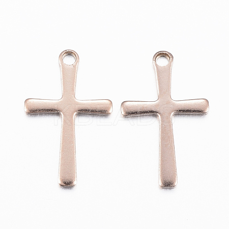 Ion Plating(IP) 304 Stainless Steel Charms STAS-H423-10RG-1